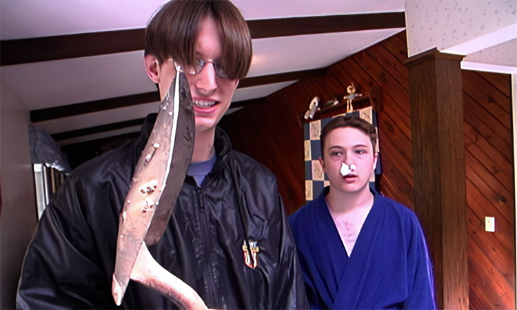 Still from HEY, STOP STABBING ME!